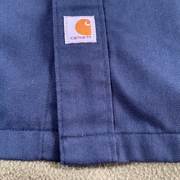 Men’s Carhartt navy, long sleeve shirt. Size L. Chest approx 24 inches - Picture 5 of 13